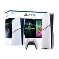 Console Sony Playstation 5 Slim Disk - 1TB SSD, Controle sem Fio Dual Sense, Branco - + Jogos Returnal  e Ratchet & Clank