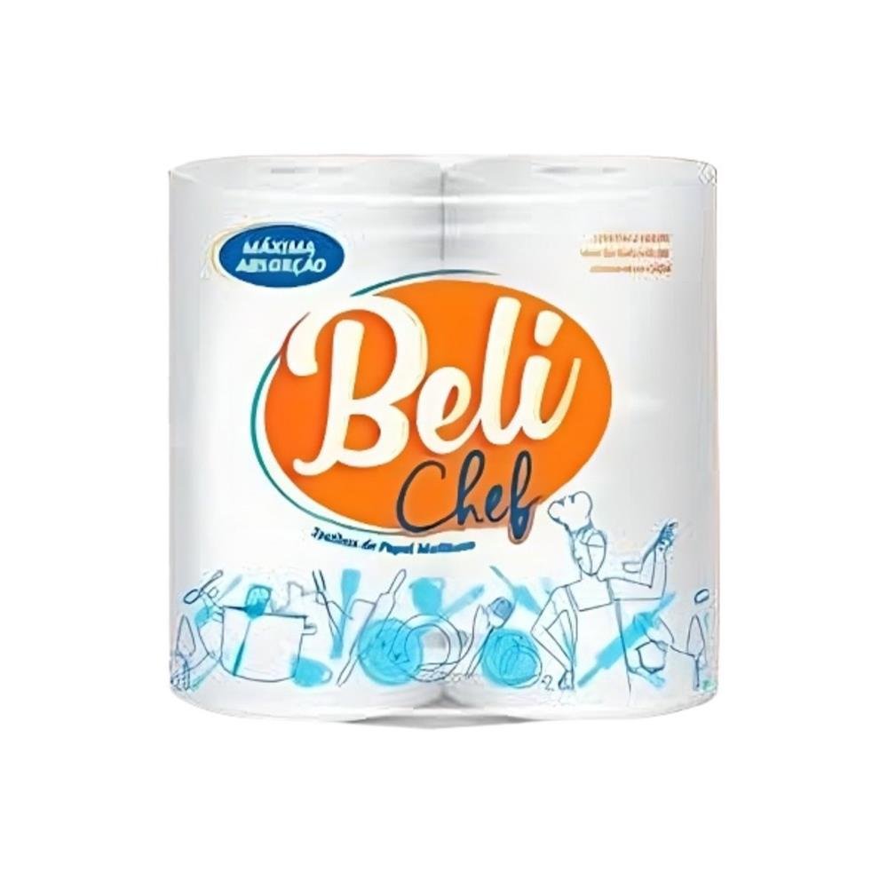 Papel Toalha Belichef 50 Folhas Duplas - 2 Rolos