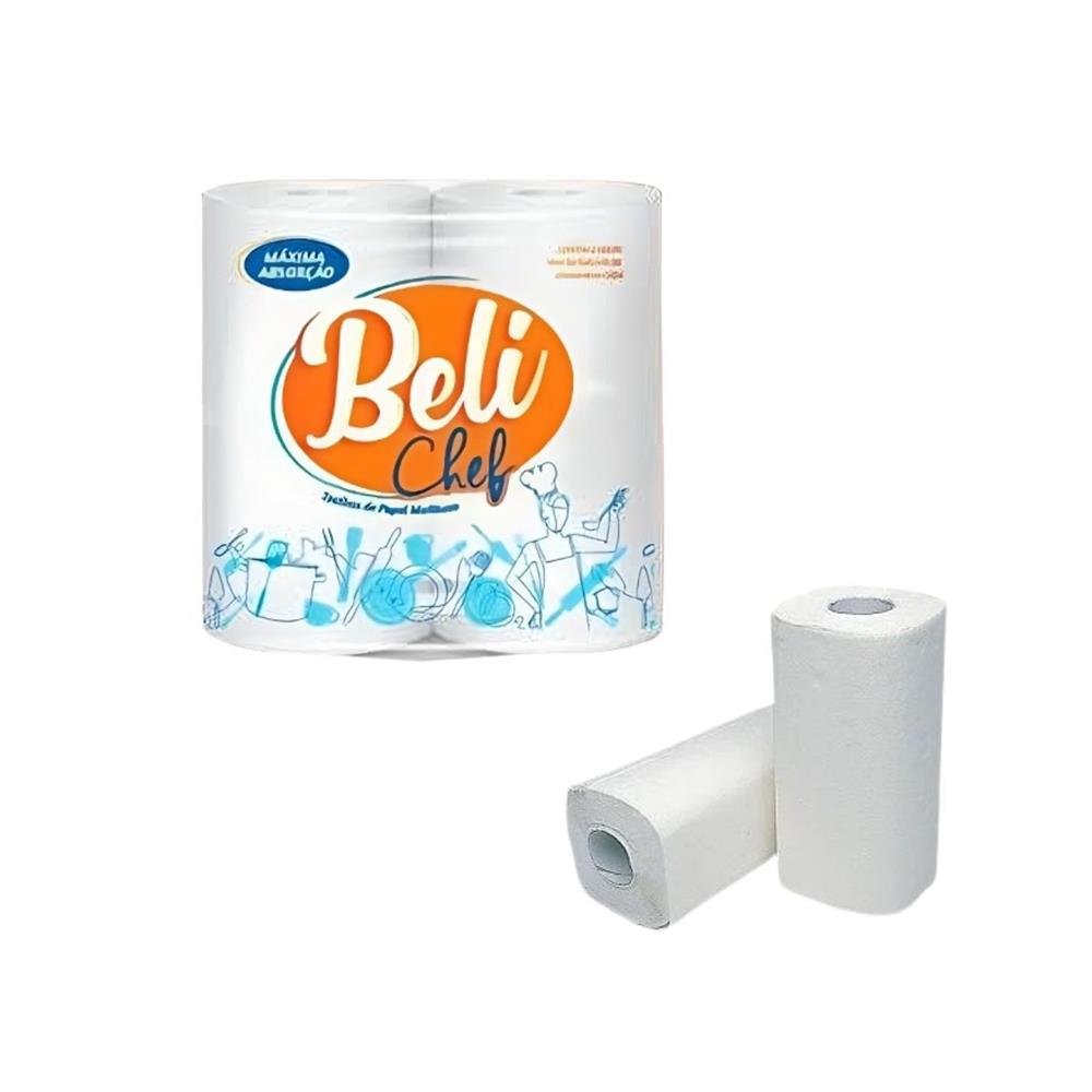 Papel Toalha Belichef 50 Folhas Duplas - 2 Rolos