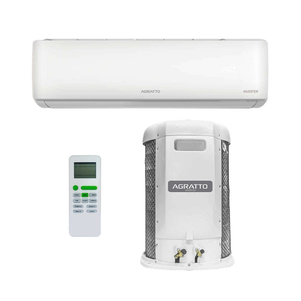 Ar Condicionado Split 30.000 BTUs Agratto LCST30F - Ciclo Frio, Inverter, Interno e Externo 220V