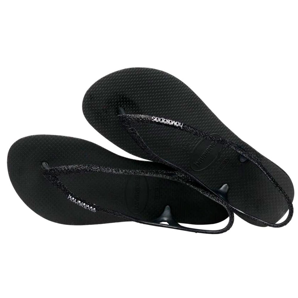 Havaianas Sunny Sparkle (33/34) 0090 Preto com 12 Pares