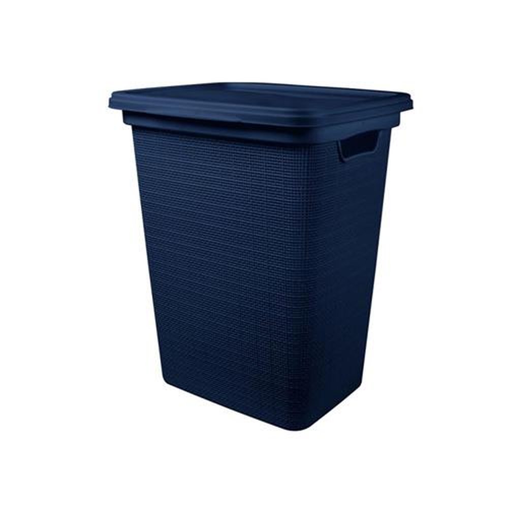 Cesto de Roupas Juta 45L Com Tampa Plastica Jaguar