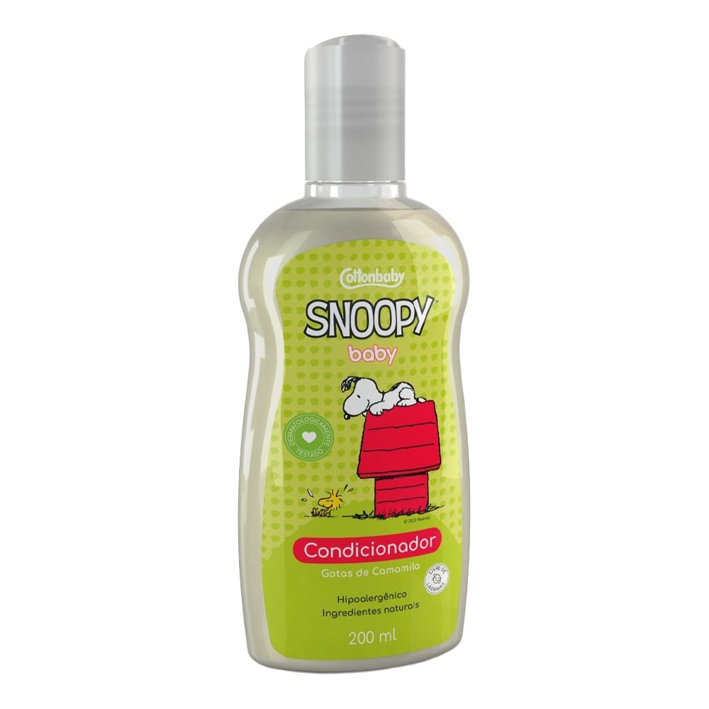 Condicionador Cottonbaby Snoopy Baby Gotas de Camomila 200ml