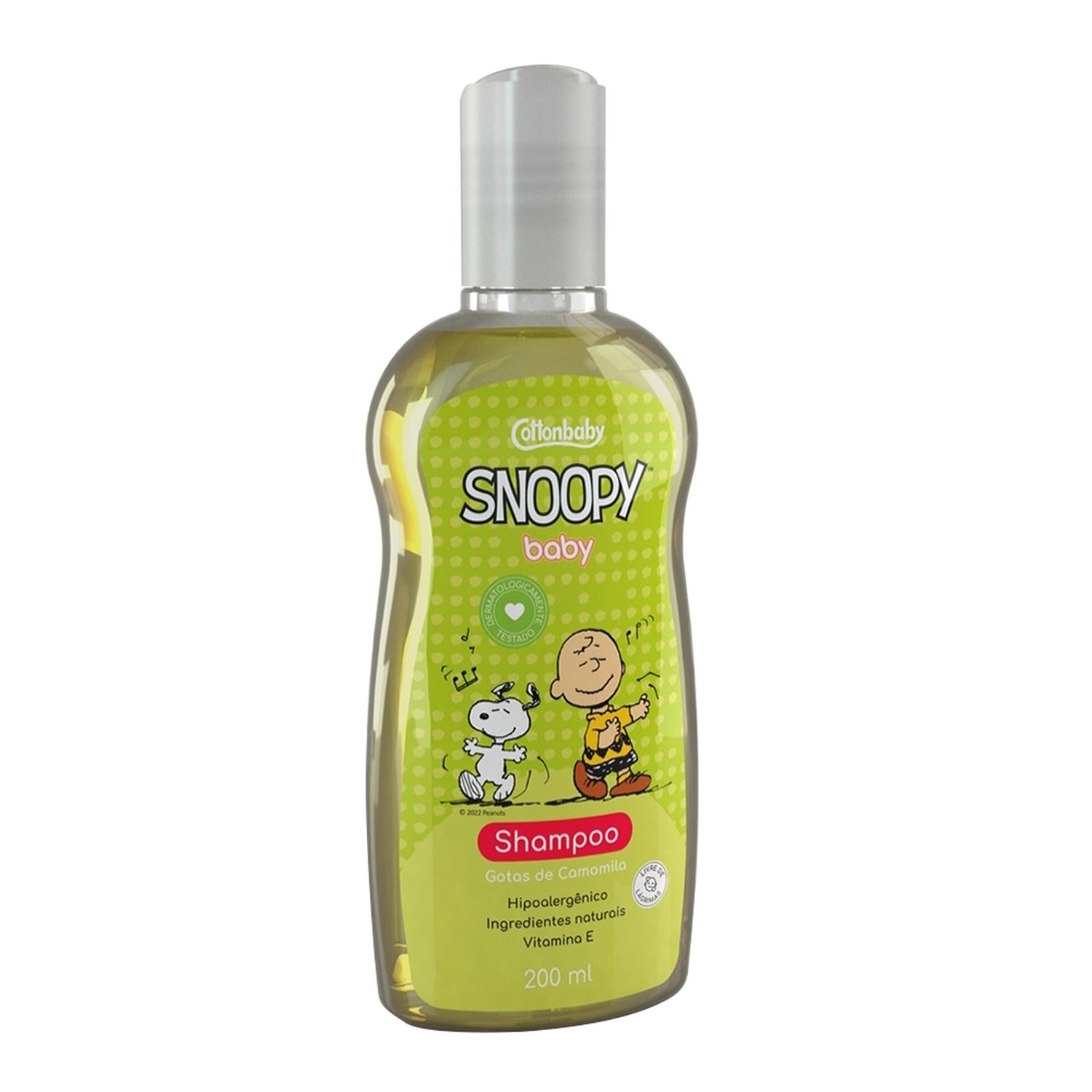 Shampoo Cotton Baby Snoopy Baby Gotas De Camomila 200ml