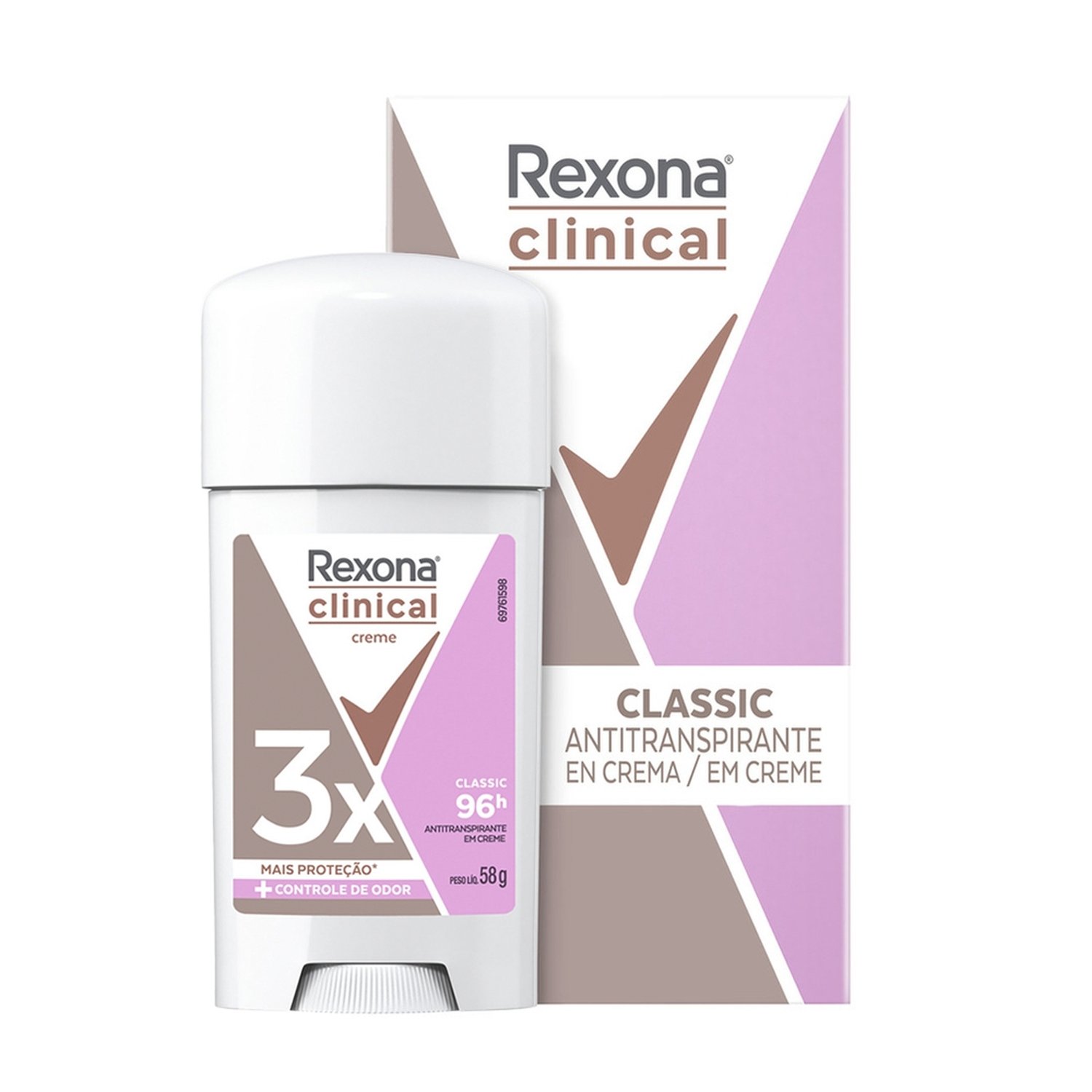 Desodorante Rexona Creme Clinical Cream Classic 58g