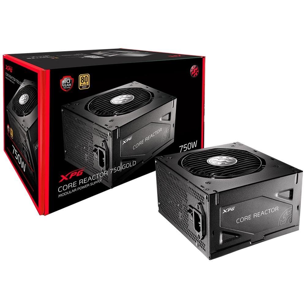 Fonte XPG Core Reactor 750W 80 Plus Gold Modular PFC Ativo