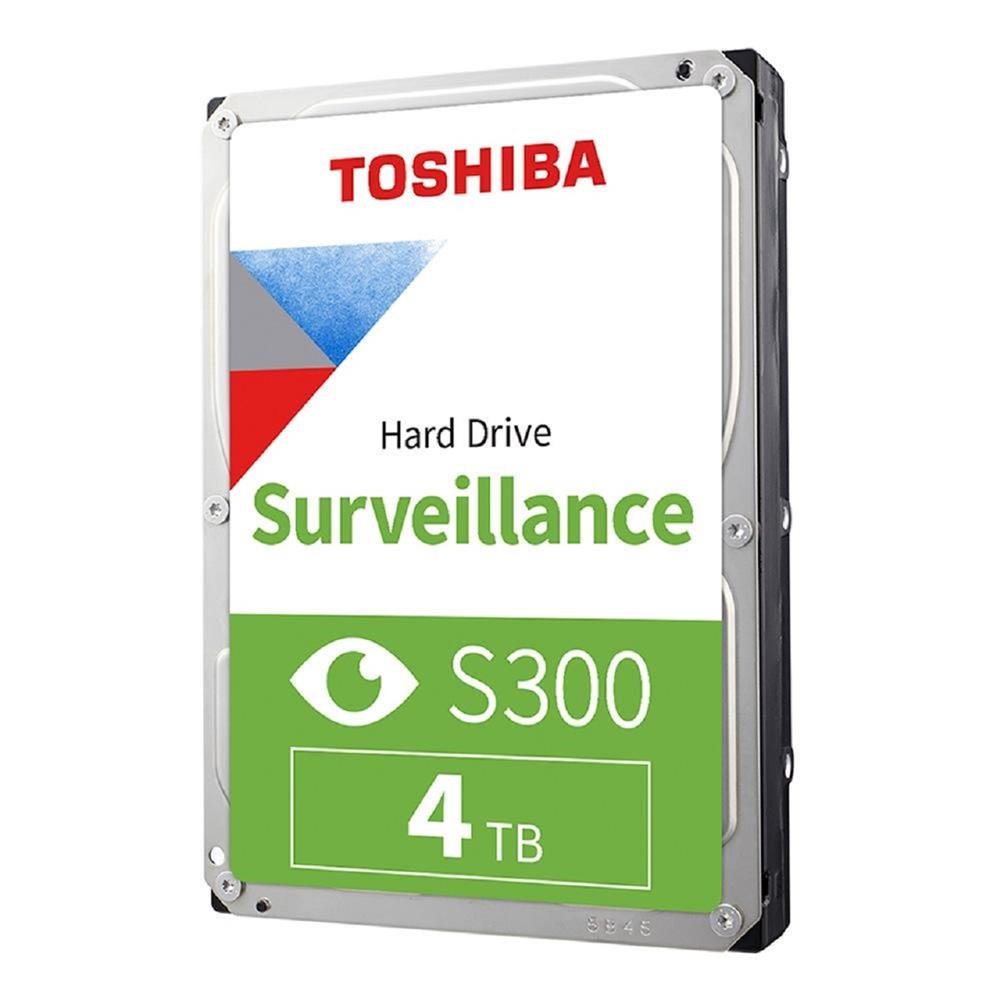 Hd Toshiba Surveillance S300, 4Tb, 3.5 Polegadas, 5400 Rpm, Sata Iii 6Gb/S, Cache 256 Mb, Hdwt840uzsva