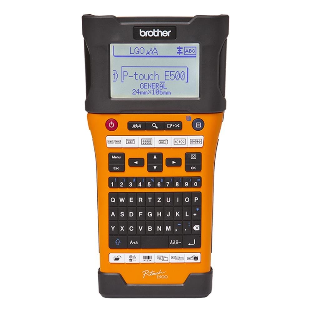 Rotulador Brother Portátil Pte500vp, Usb, 6H Bateria, Térmica, Laranja