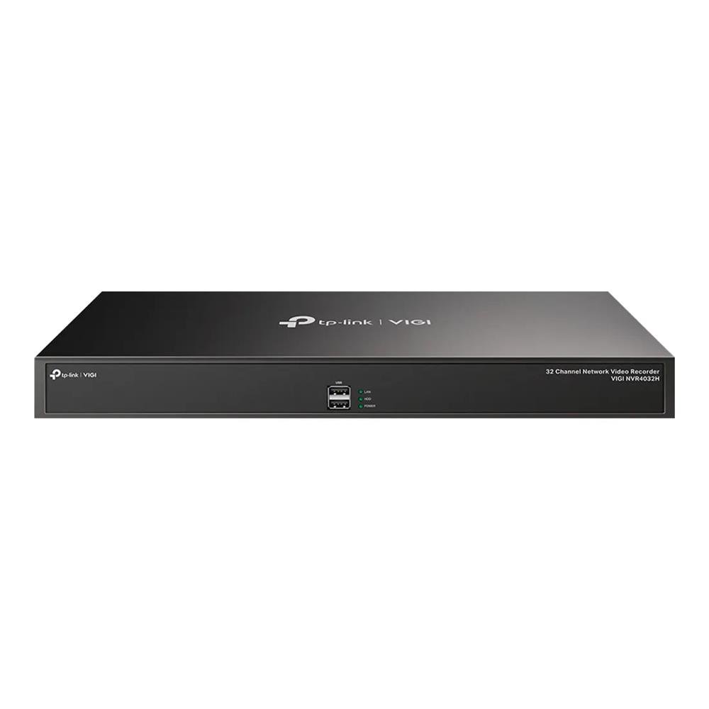 Gravador de Vídeo NVR Tp-link Vigi NVR4032H, 32 Canais, H.265+, Preto