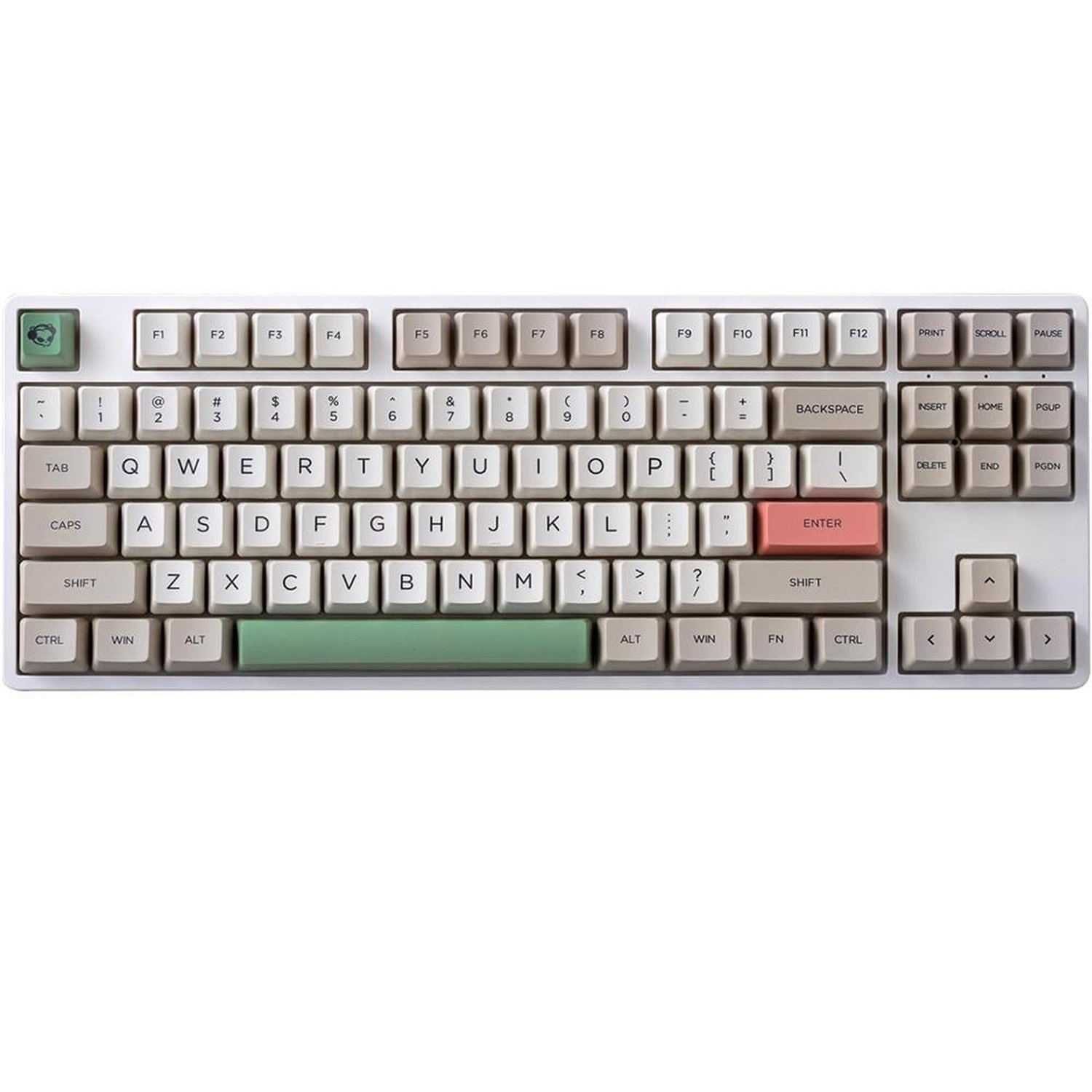 Teclado Mecânico Gamer Akko 5087S Qmk 9009, Switch Gateron Pink, Rgb, Usb, Ansi