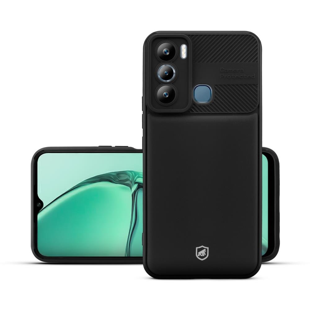 Capa Symetric Para Infinix Hot 20I - Preta
