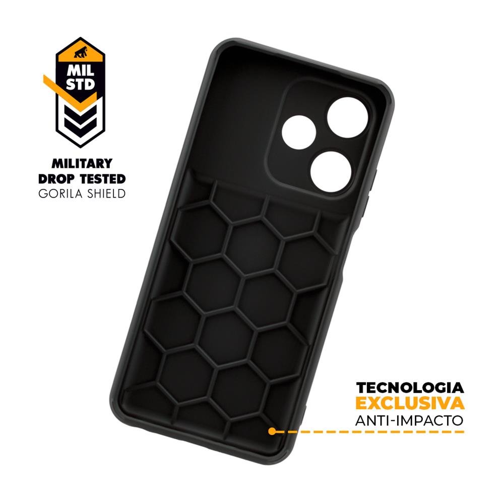 Capa Symetric Para Infinix Hot 30I - Preta