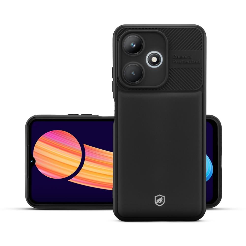 Capa Symetric Para Infinix Hot 30I - Preta