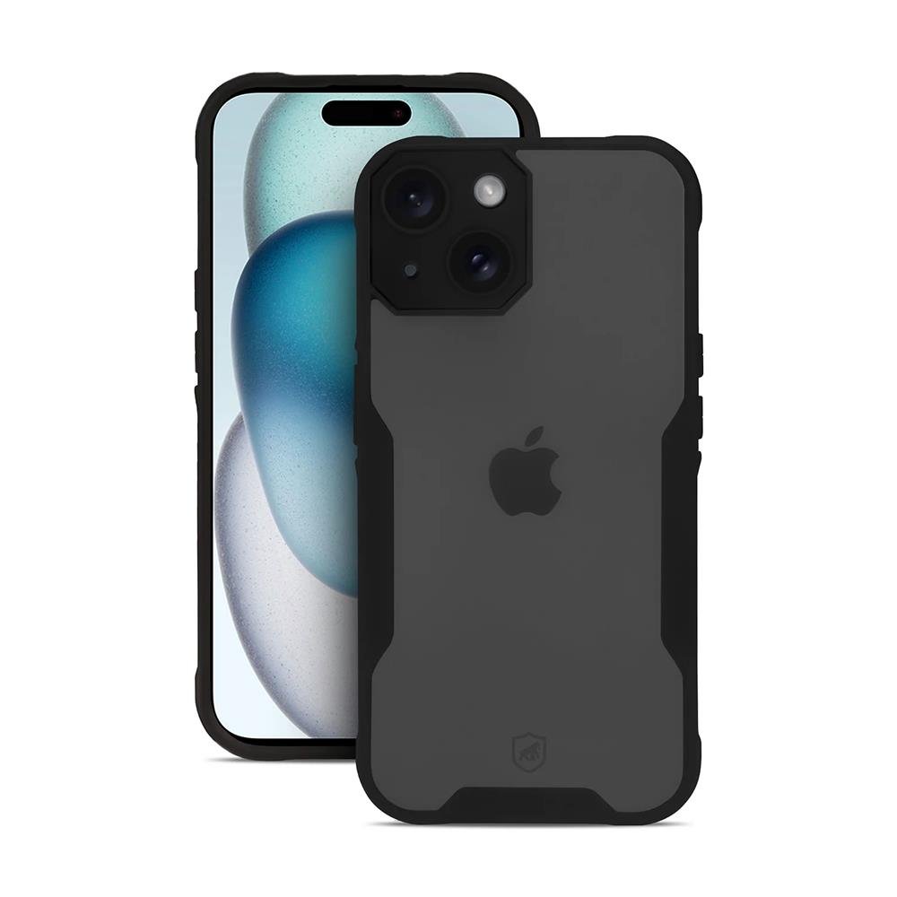 Capa Dual Shock Sense Preta Para Iphone 15 Pro