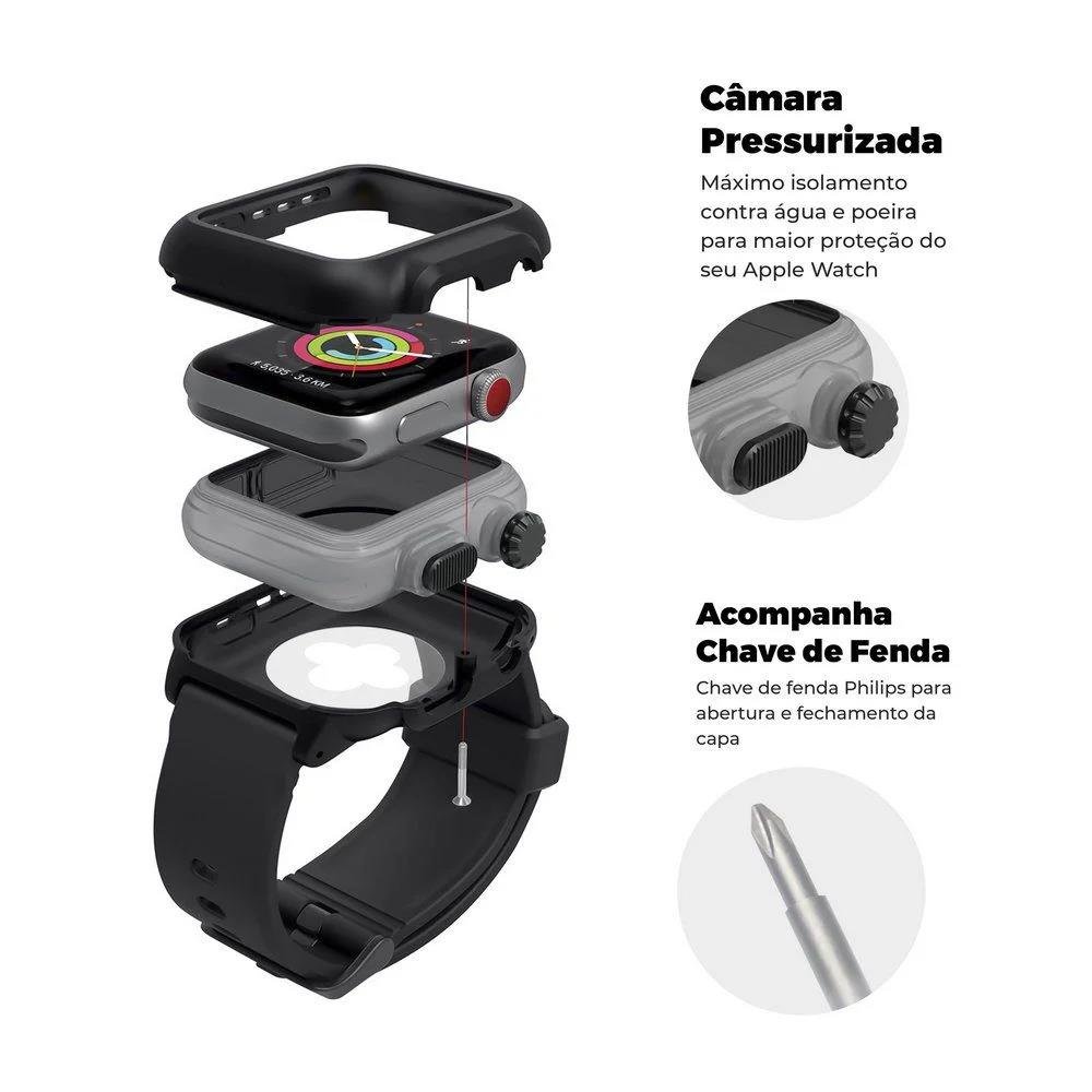 Capa À Prova DÁgua Para Apple Watch Series 4 44Mm