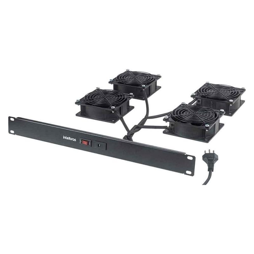 Conjunto Intelbras De 4 Ventiladores Cooler Para Rack Kvr4v 4770008