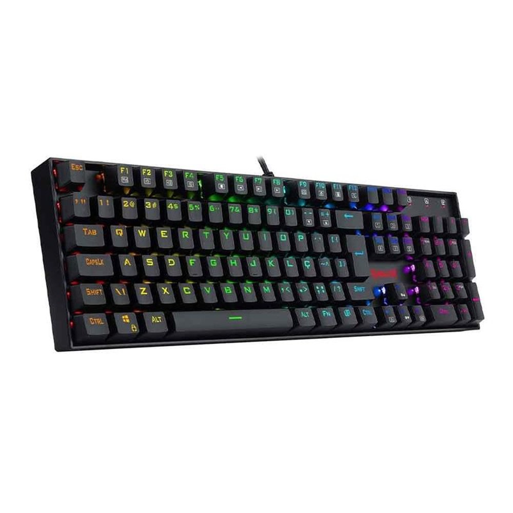 Teclado Com Fio Mecânico Redragon Mitra K551, RGB, Switch Marrom, ABNT2 - K551RGB-1 (PT-BROWN)