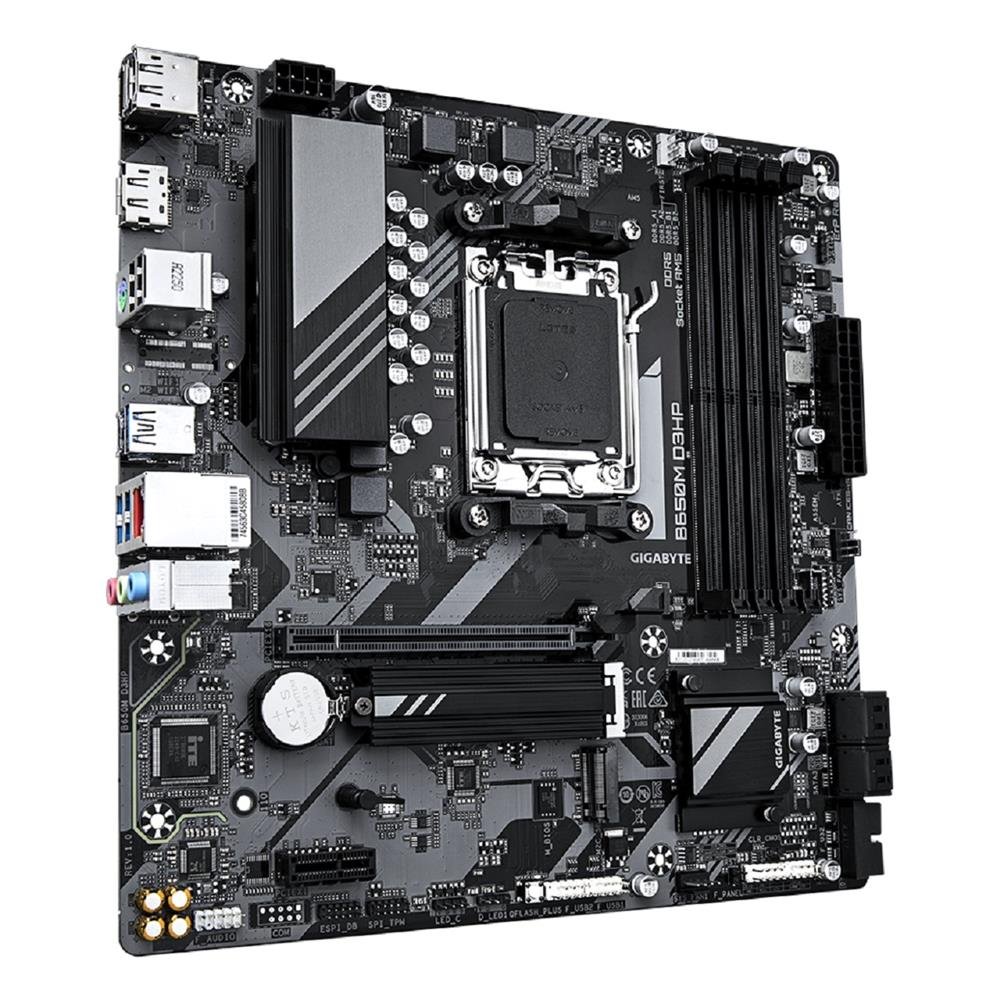 Placa Mãe Gigabyte B650M D3HP, Chipset B650, AMD AM5, mATX, DDR5