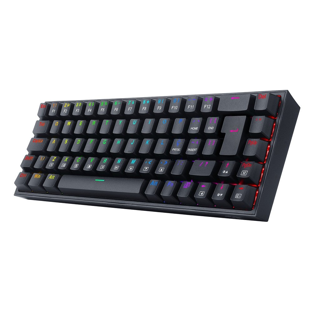 Teclado Gamer Mecanico Castor, Switch Brown, Preto, Rgb, Abnt2, K631-Rgb (Pt-Brown), Redragon
