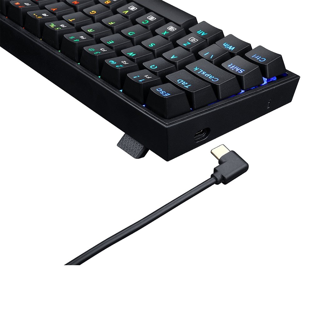 Teclado Gamer Mecanico Castor, Switch Brown, Preto, Rgb, Abnt2, K631-Rgb (Pt-Brown), Redragon