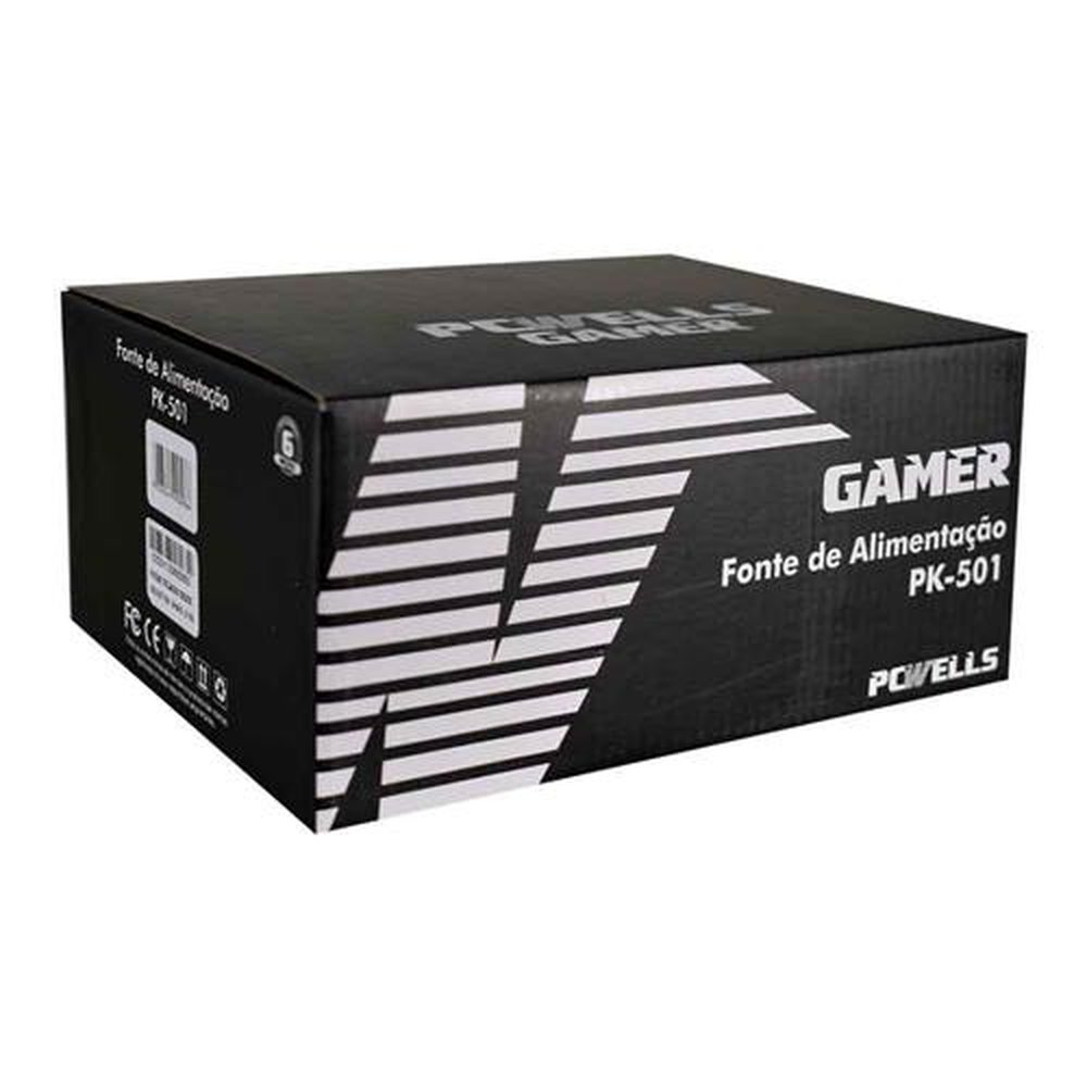 Fonte De Alimentacao K-mex Pk-501 300w Atx Preto