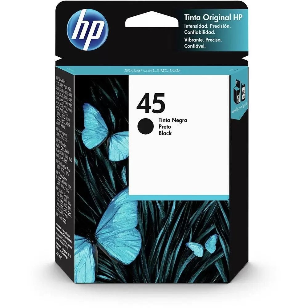 Cartucho HP nº 45 51645AL Preto