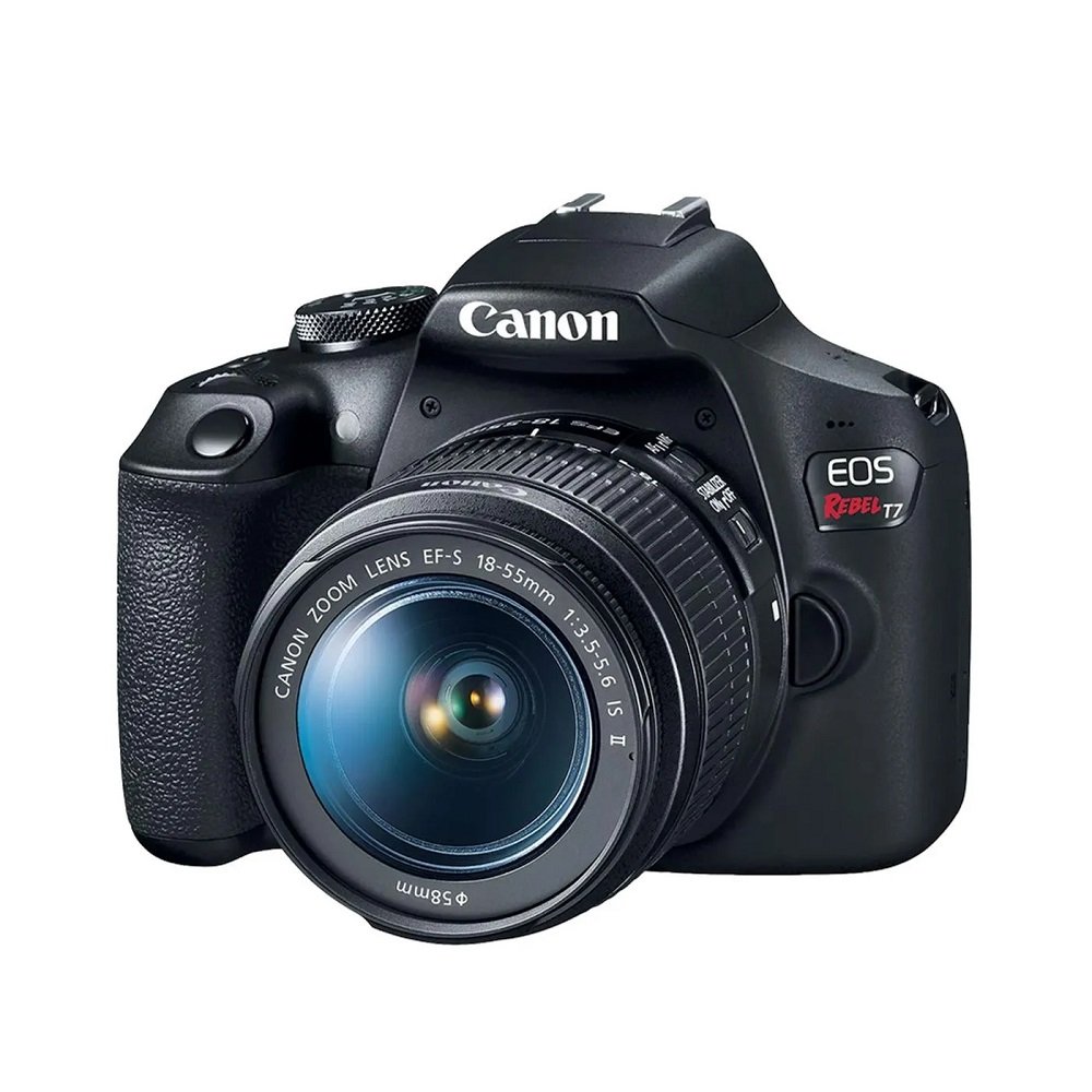 Camera Eos Rebel T7+ Com Lente Ef-S 18-55mm Is Ii, 2727c143aa , Canon