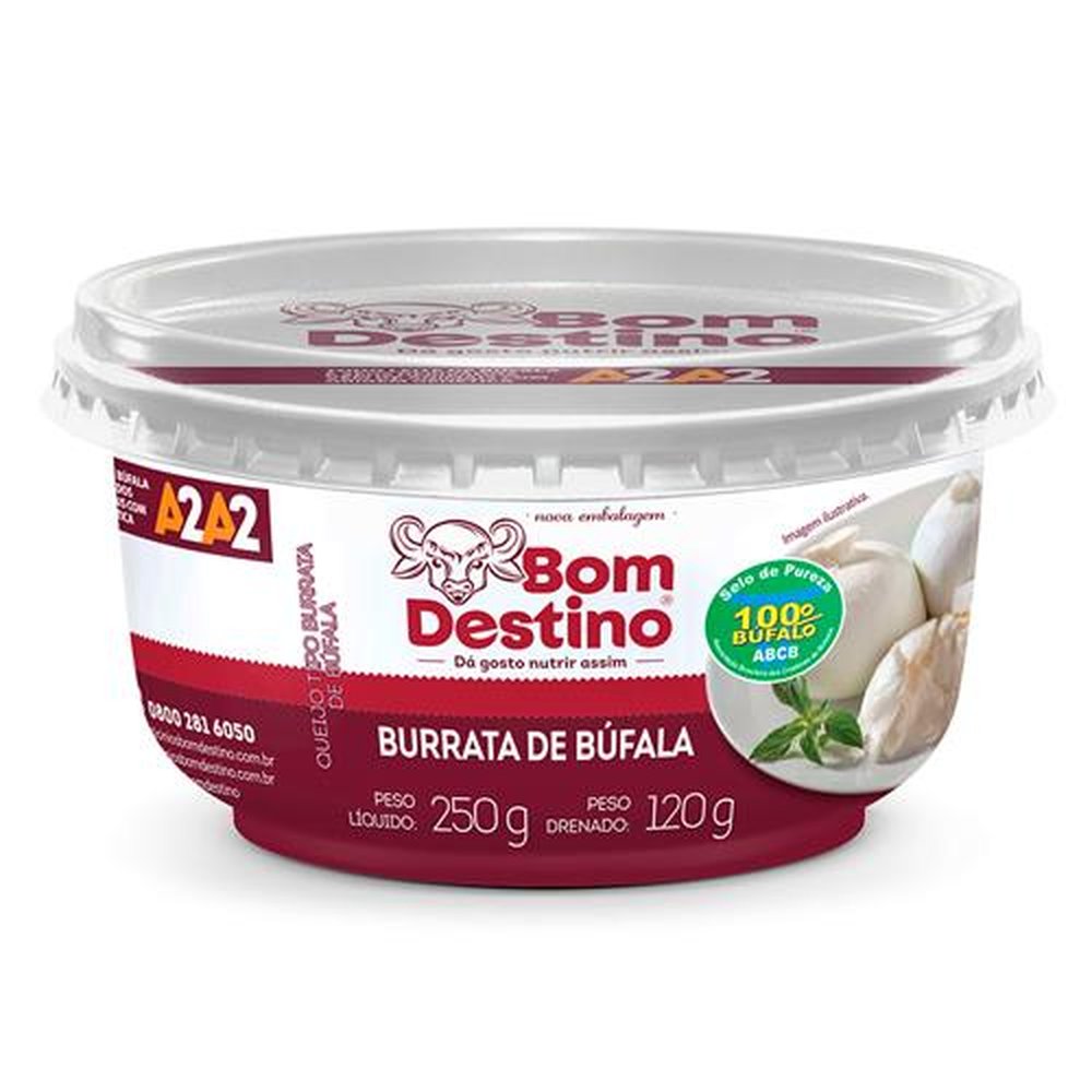 Creme de Burrata de Bufala Imersa Bom Destino 6x120g