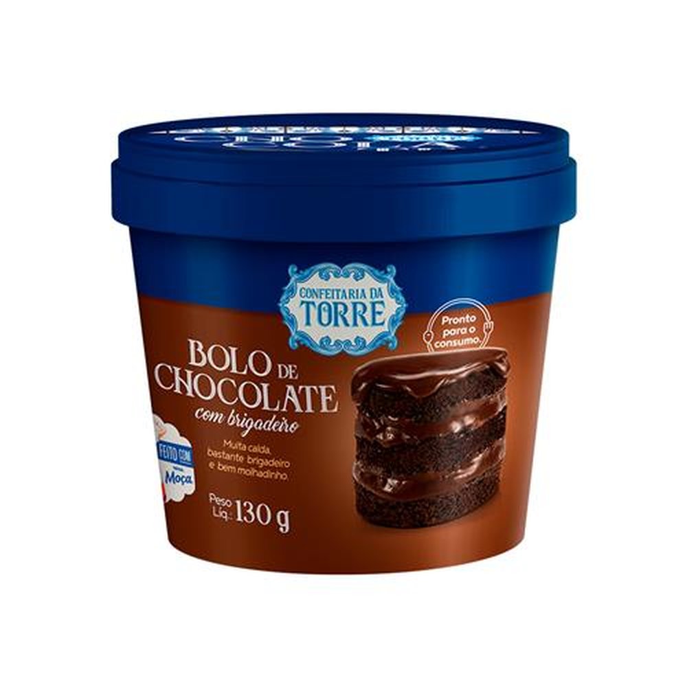 Bolo de Chocolate com Brigadeiro Confeitaria daTorre 12x130g