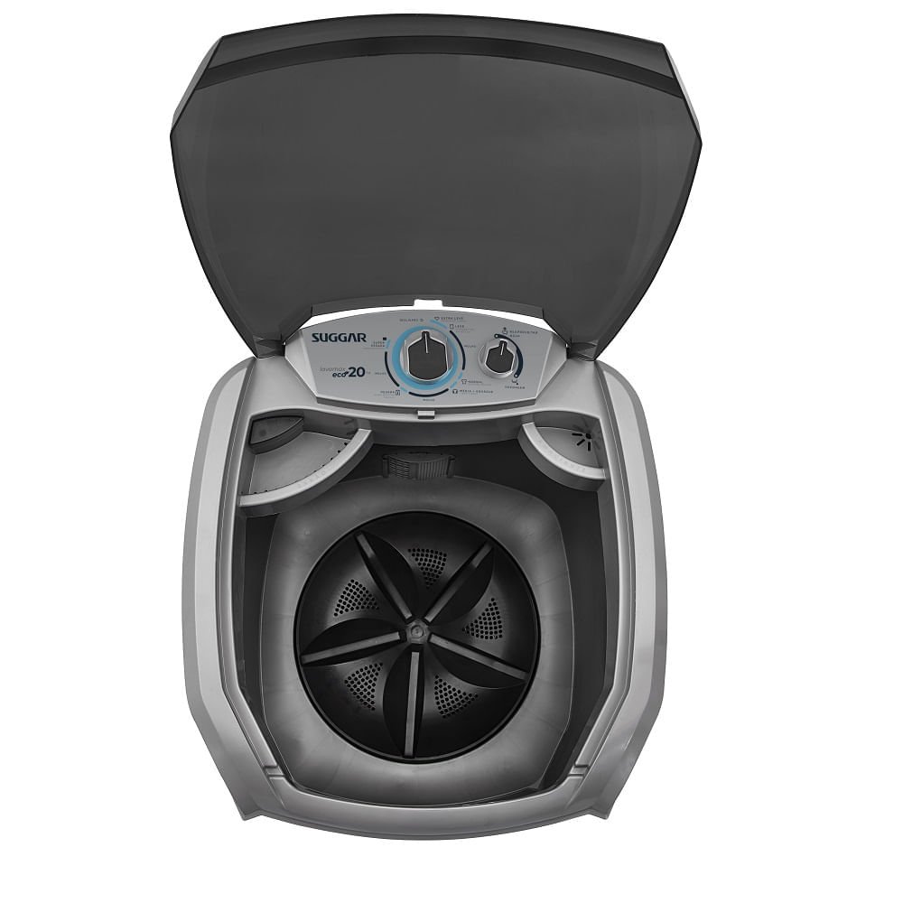 Lavadora de Roupas Suggar 20Kg Semiautomática Lavamax Eco Prata LE2002PR ¿ 220 Volts