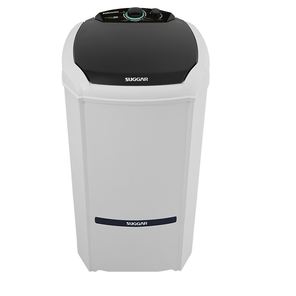 Lavadora de Roupas Suggar 20Kg Semiautomática Lavamax Eco Branca LE2002BTP ¿ 220 Volts