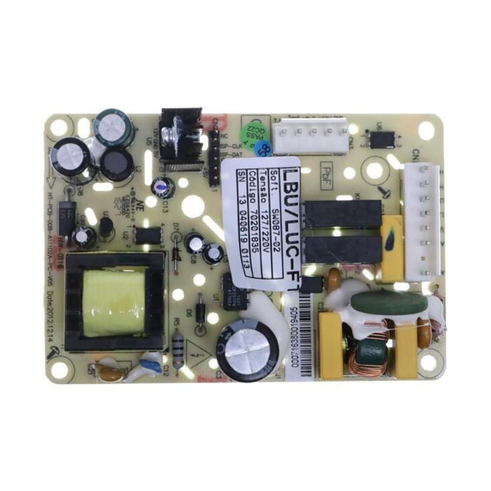 Placa de Potência Lavadora Electrolux LBU15/LBU16/LT09B/LUC10 - Bivolt
