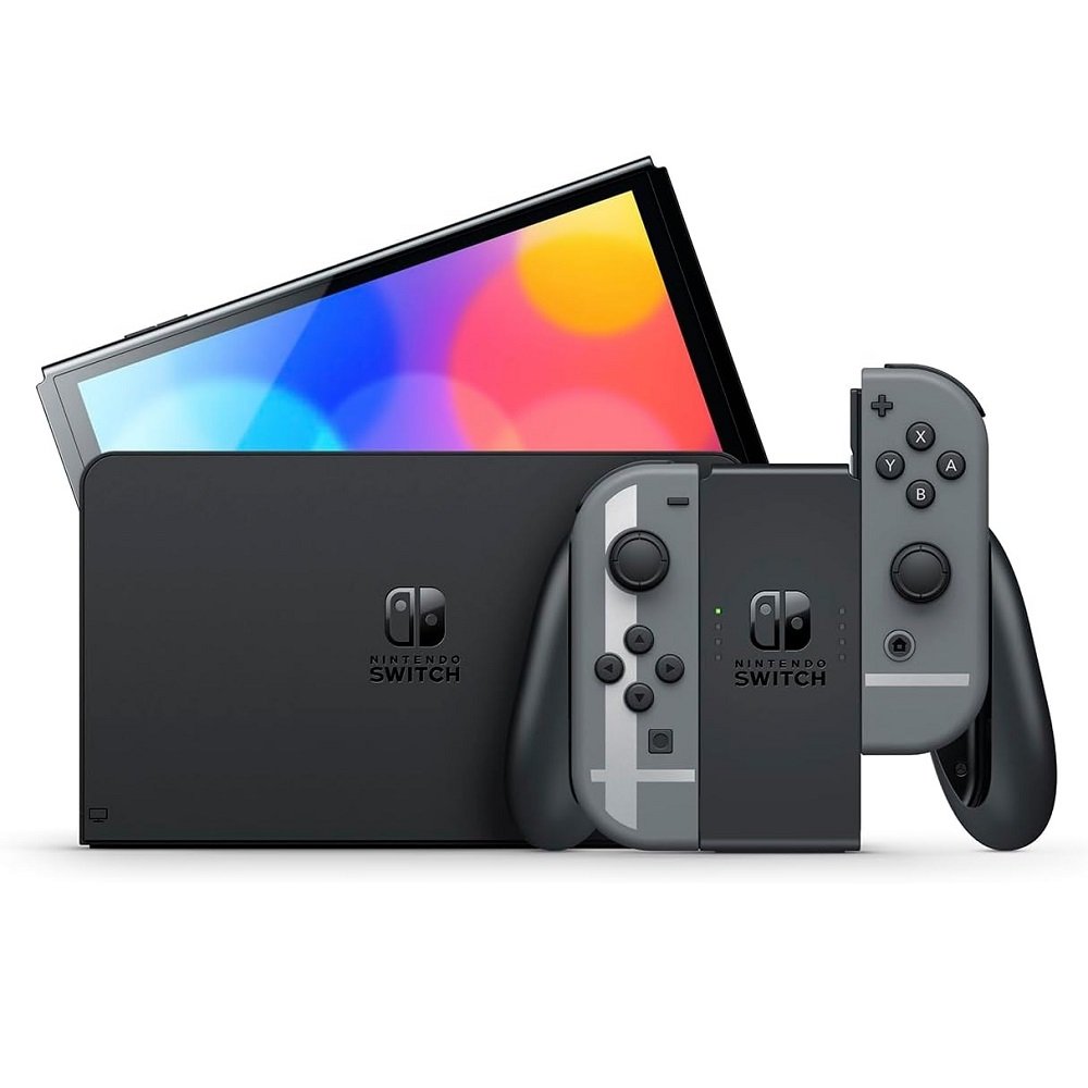 Console Nintendo Switch Oled + Super Smash Bros Ultimate Digital + 3 Meses Assinatura Nintendo Switch Online