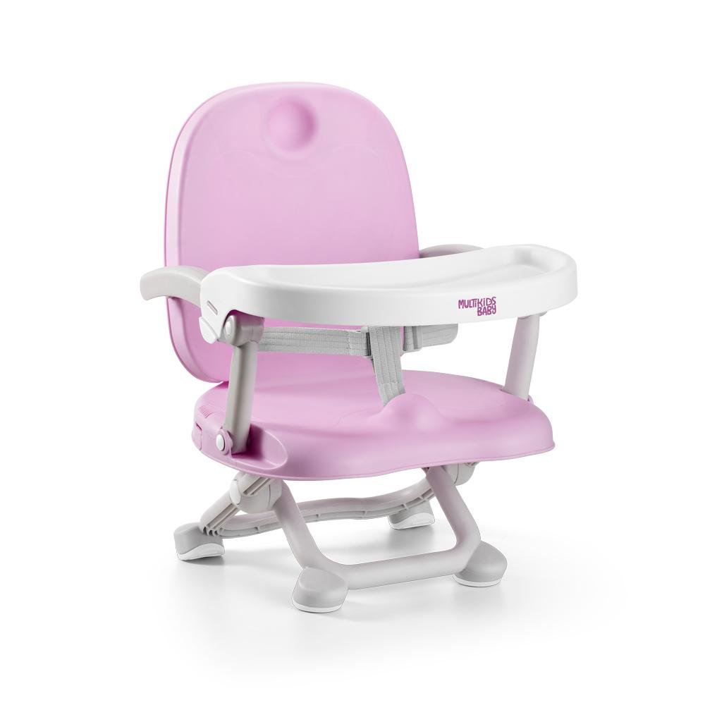Cadeira de alimentação elevatoria Peanuts 6M-15kgs Rosa Multikids Baby - BB108
