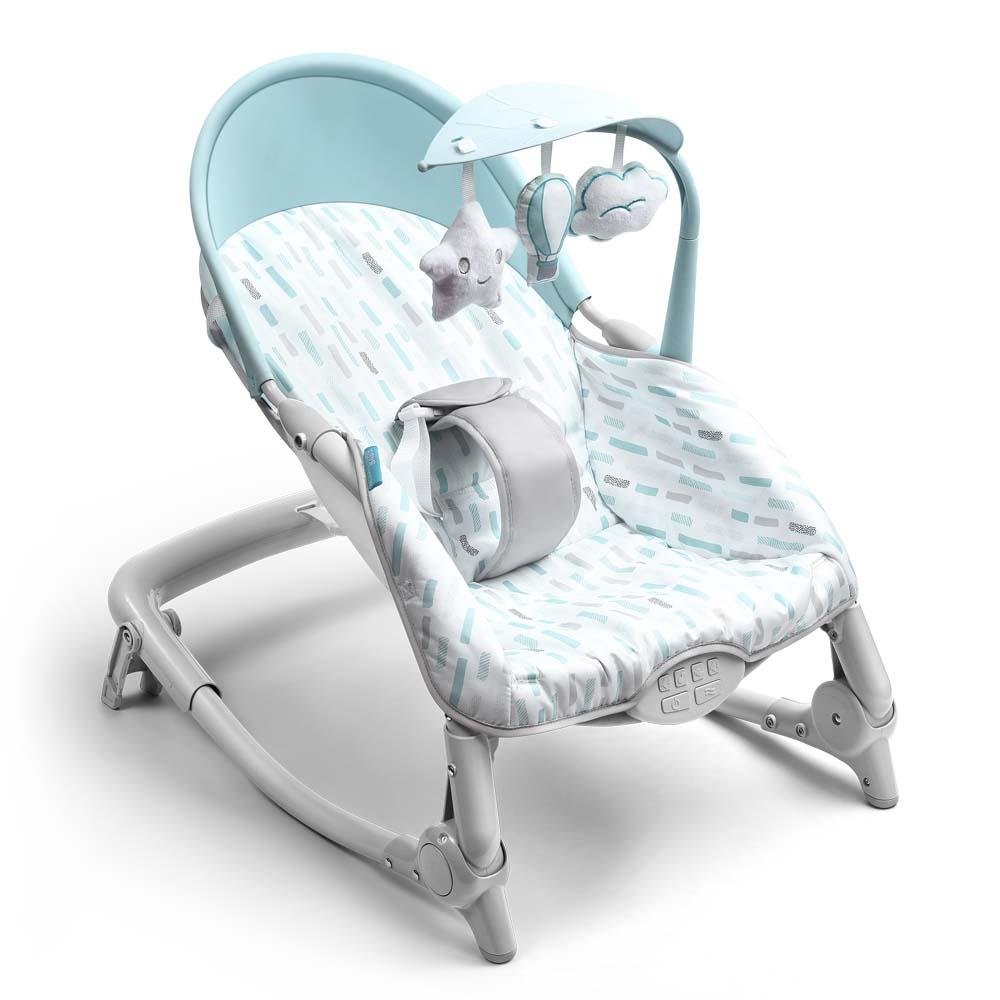 Cadeira de Descanso e Balanço Spice Dobravel 0-18kgs Azul Multikids Baby - BB292