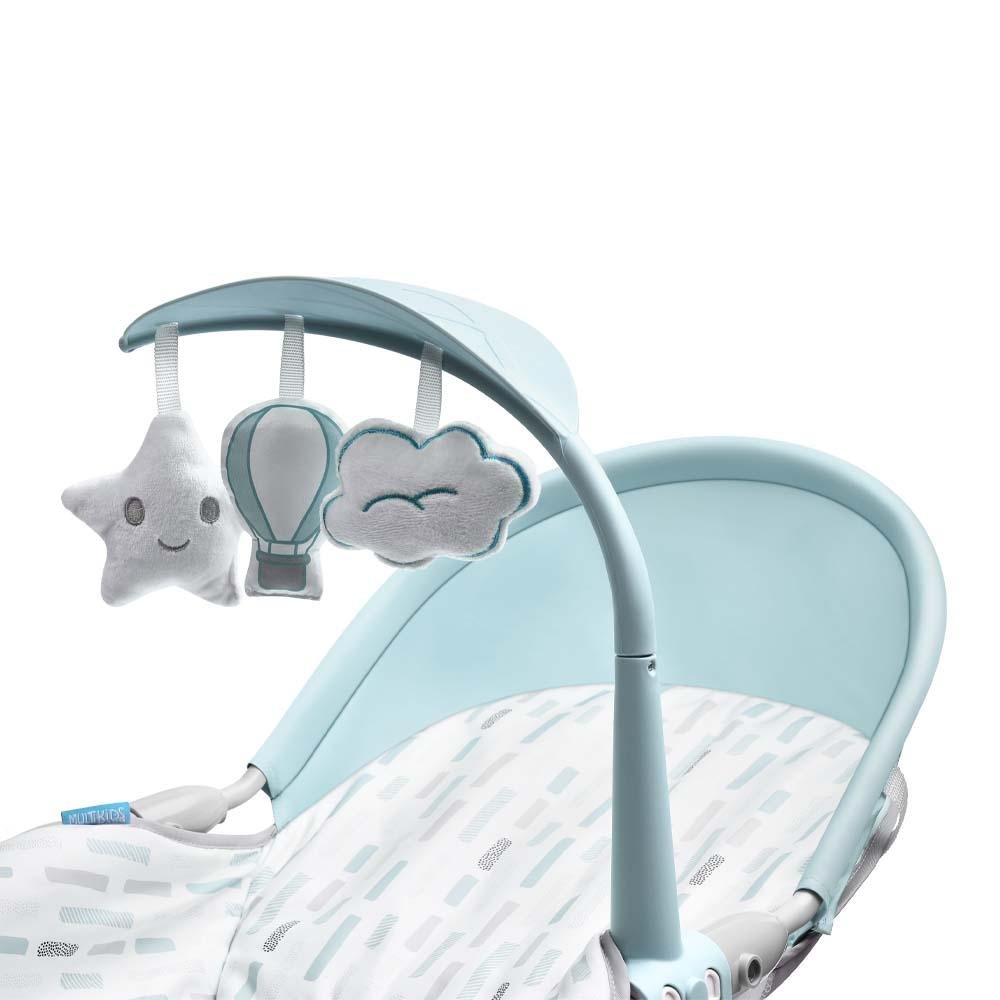 Cadeira de Descanso e Balanço Spice Dobravel 0-18kgs Azul Multikids Baby - BB292