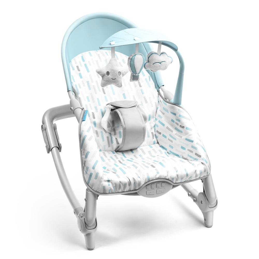 Cadeira de Descanso e Balanço Spice Dobravel 0-18kgs Azul Multikids Baby - BB292