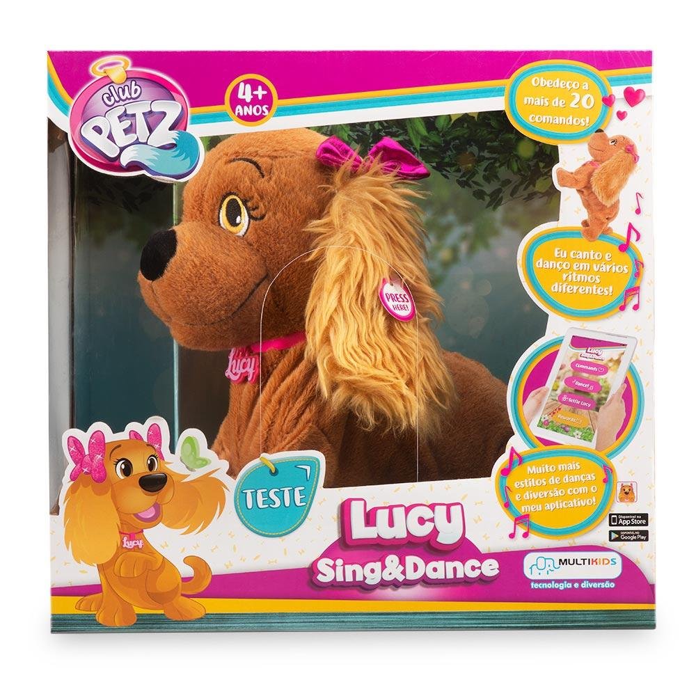 Cachorrinha Lucy Interativa com Sons e Movimentos Multikids - BR469