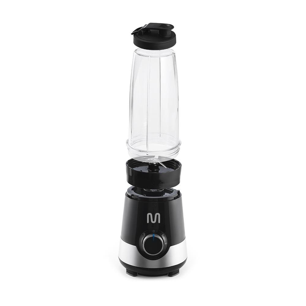 Liquidificador Shake 2 Copos 800ml 300W 127V Preto e Prata Multi - GO013