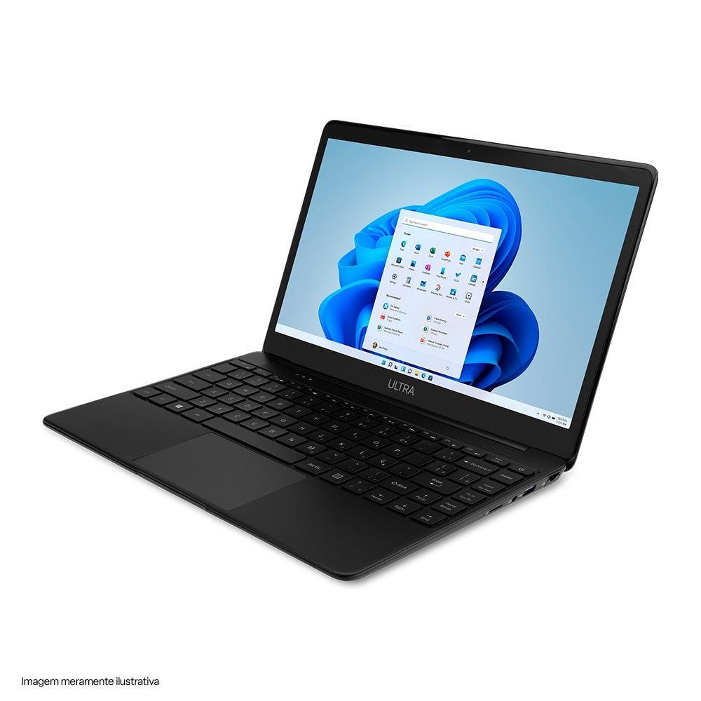 Notebook Ultra 14,1 Polegadas HD Core i5 8GB 256GB SSD Windows 11 Home Preto - UB540