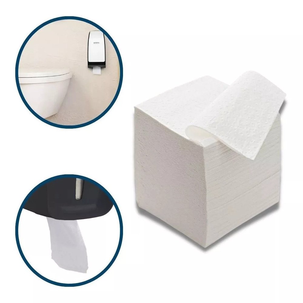 Papel Higienico Cai Cai 8000 Folhas9CM X 20,5CM Celulose Virgem Folha Simples Fit Nobre