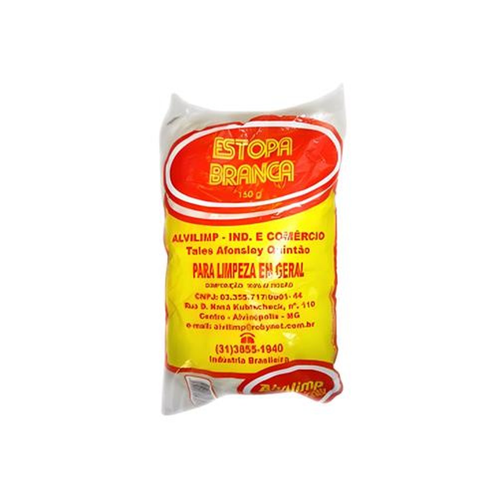 Estopa Branca Polir Fardo 15X500G Alvilimp