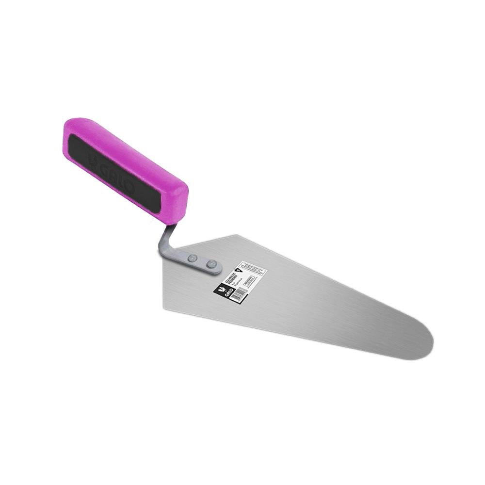 Colher De Pedreiro Aço Temperado Rebitada 200/095 Rosa