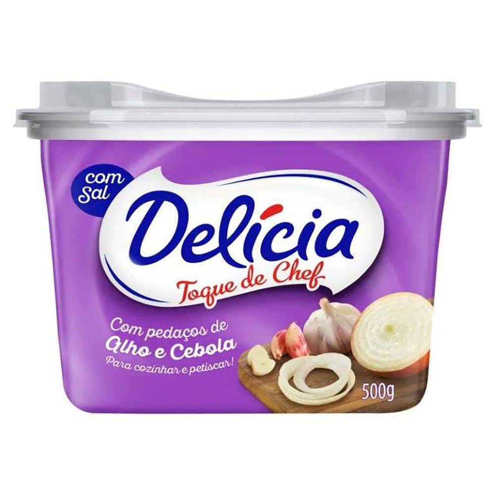Margarina Delicia Chef 500G Alho E Cebola
