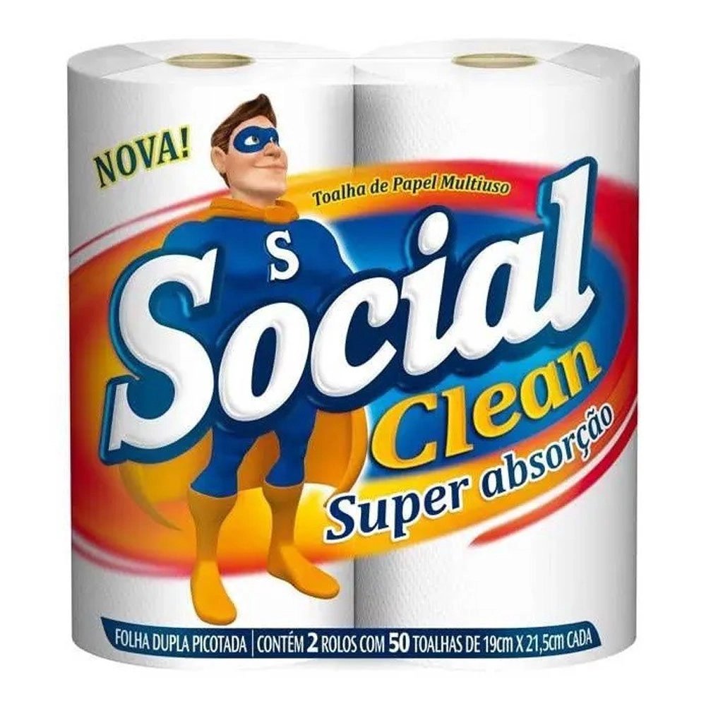 Papel Toalha Social 2X50