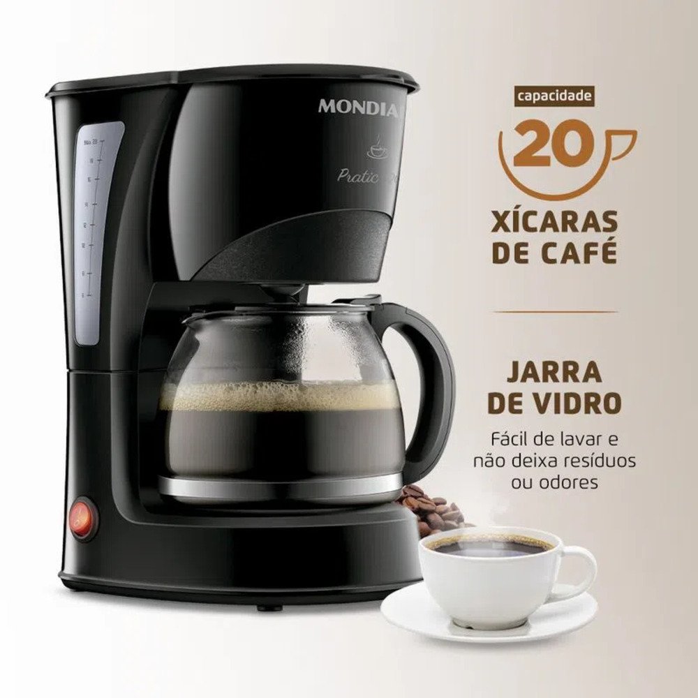 Cafeteira Mondial CN - 01 - 20 xícaras Preto 110V