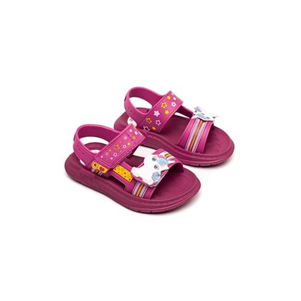 Sandalia Crical Baby Carrapicho E Aplique Unicornio Pink/Pink 23/4