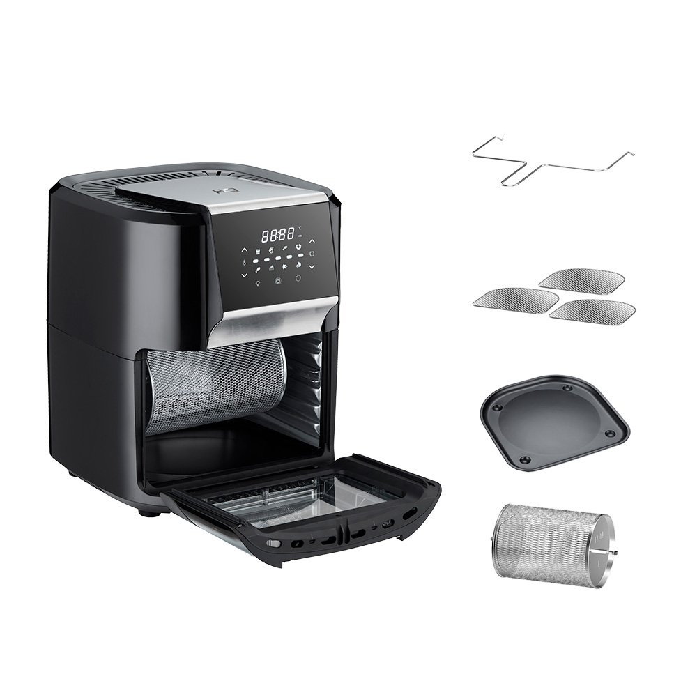 Fritadeira Eletrica Air Fryer Oven Hq 12 Litros 1700W Preto Ra 015 - 127V