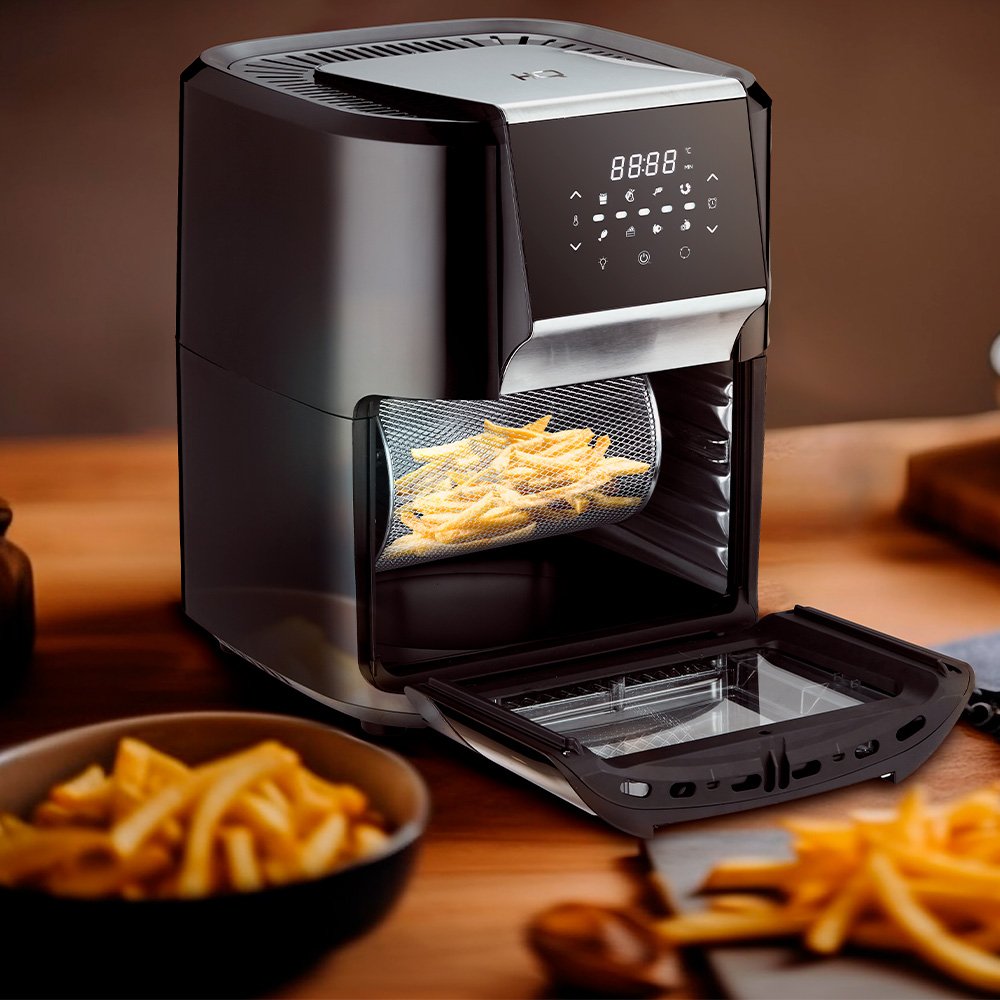 Fritadeira Eletrica Air Fryer Oven Hq 12 Litros 1700W Preto Ra 015 - 127V