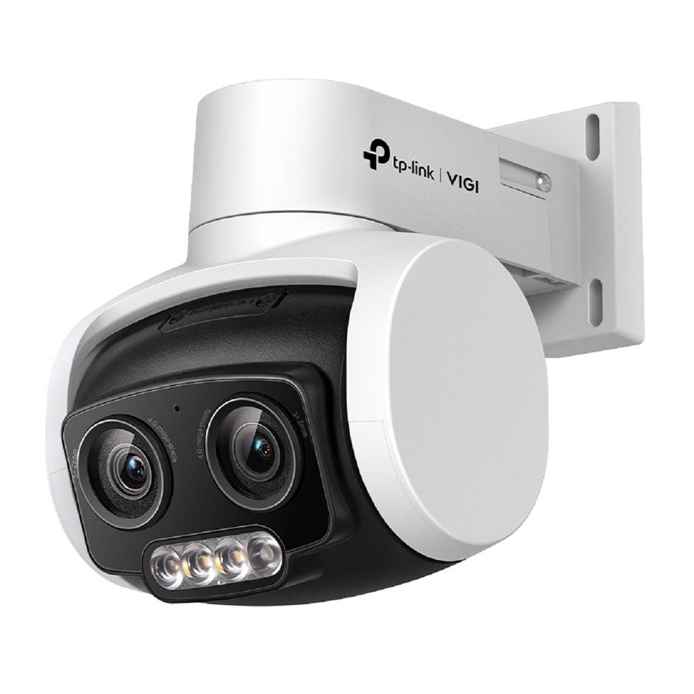 Câmera Ip Externa Tp-Link Pan Tilt Vigi C540v Poe, Full Colorida, 4Mp, Lente Dupla Varifocal, Ip66, Branca